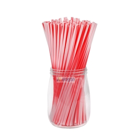 6-270mm straight tube PLA biodegradable corn starch two-color spiral straw